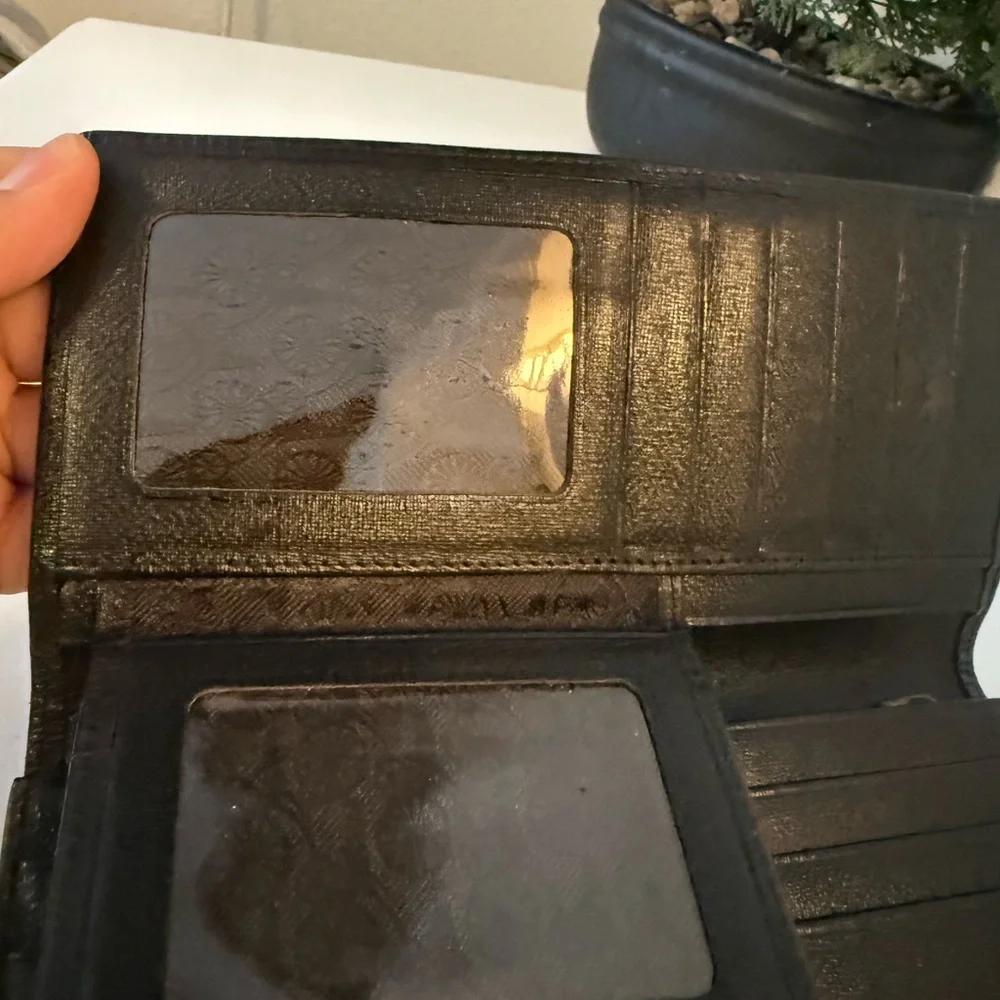 Bean pole  Plaid Leather Wallet - Picture 6 of 6